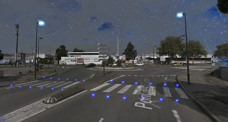 Sécurisation lumineuse des mobilités douces