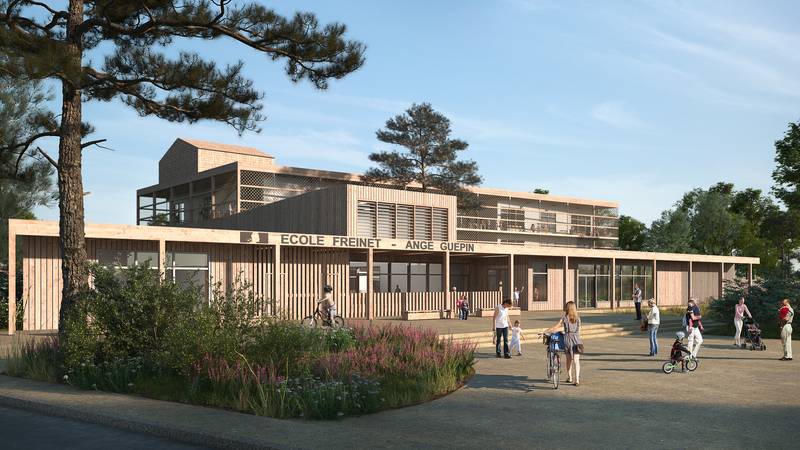 L'école Freinet-Ange-Guépin ©Atelier Belenfant Daubas Architectes