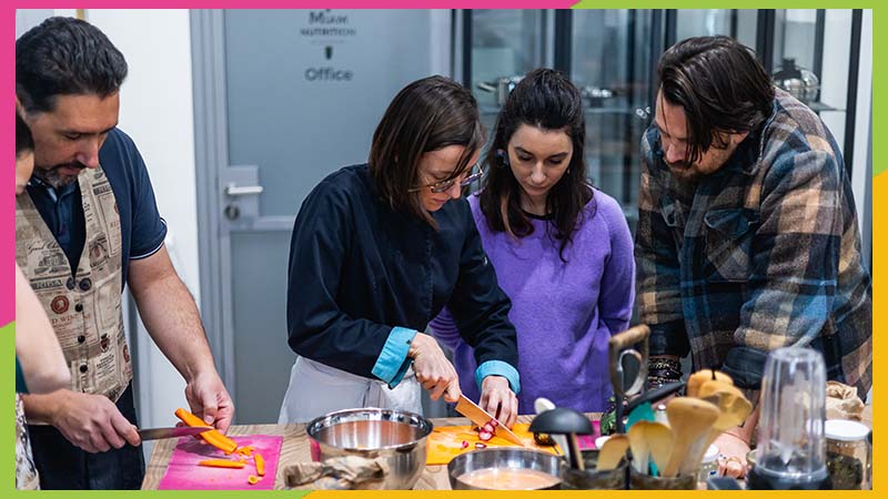 « Pour diminuer la viande mais garder une assiette équilibrée, on va chercher du côté des protéines végétales. » © Garance Wester pour Nantes Métropole