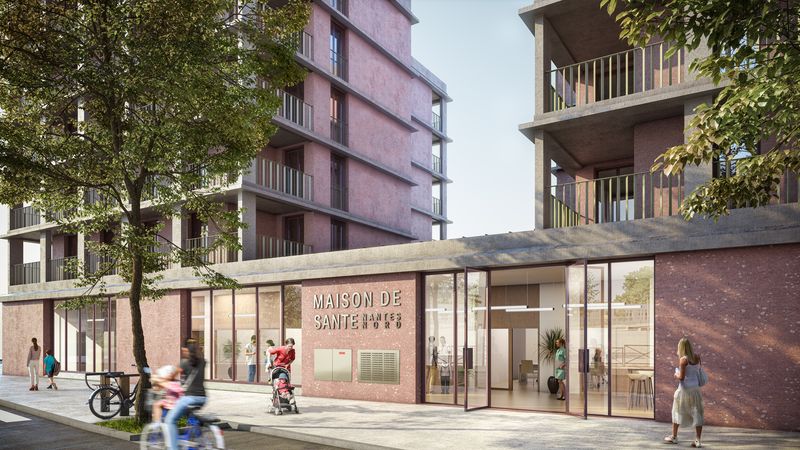 Une maison de santé ouvrira ses portes mi-2023 à Nantes Nord. © DR Une maison de santé ouvrira ses portes mi-2023 à Nantes Nord. © DR