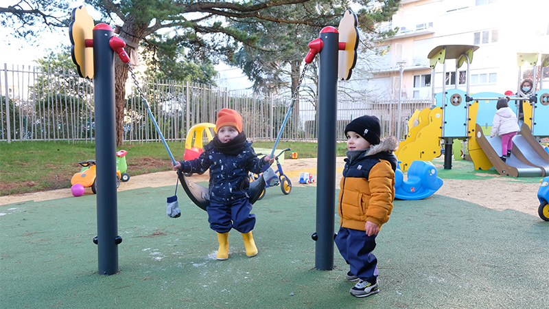 Une crèche intercommunale, commune aux ville de Nantes et Saint-Herblain, a été inaugurée le 26 février place Mendes-France, à Bellevue. © Ville de Saint-Herblain