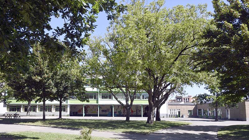 Les cours de récréation de l'école de la Chauvinière vont se transformer. © Rodolphe Delaroque