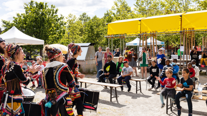 Le Breil accueille un temps festif le samedi 13 mai pour le devenir du quartier. © Jean-Félix Fayolle pour Nantes Métropole.