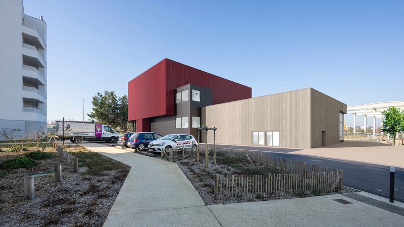 Le futur cinéma de Carquefou prendra place au cœur du  nouveau quartier du Moulin-Boisseau, à Carquefou.  © Cinéma Confluences