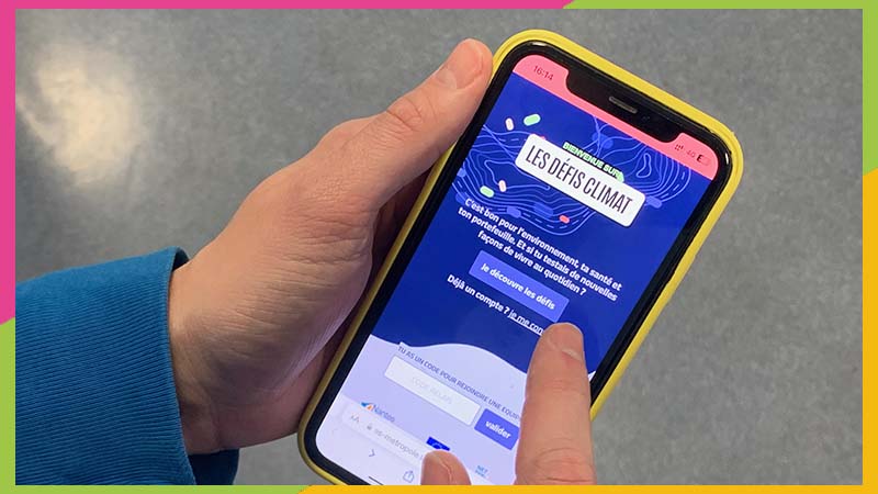 Une application a été lancée pour vous accompagner lors des défis climats nouvelle formule. © Pierre-Yves Lange