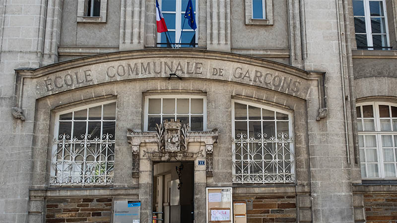 Ecole historique du centre-ville de Nantes, Jean Jaurès va faire l'objet d'importants travaux. © Jean-Félix Fayolle / Nantes Métropole