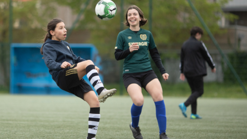 Le Groupement féminin Nantes-Est regroupe les joueuses de la Saint-Pierre, de la Saint-Médard, du Nantes Est FC et du RACC football © Ludovic Failler pour Nantes Métropole