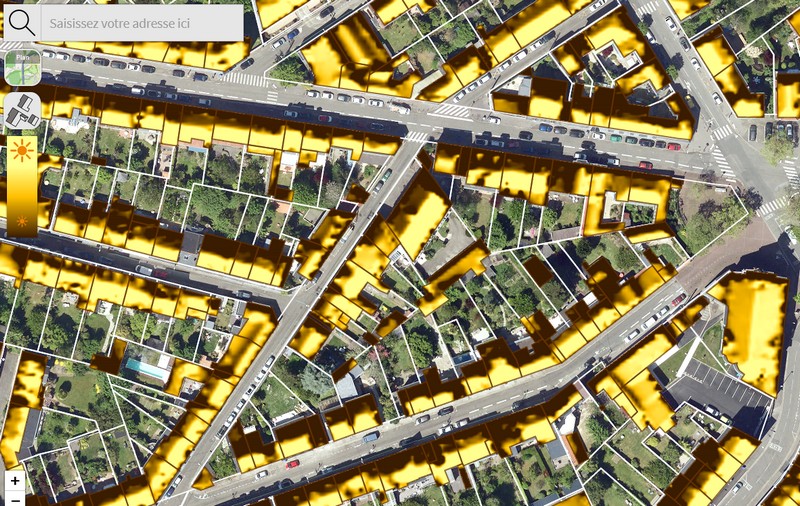 Cliquez sur l'image pour tester le potentiel solaire de votre habitation