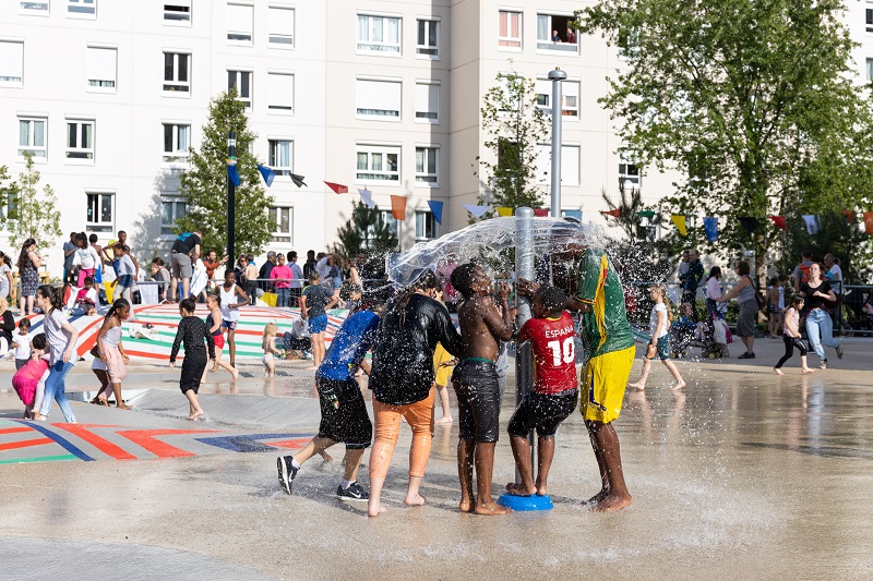 Les jeux d'eau au Clos-Toreau