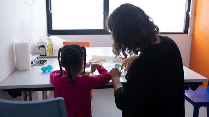 Des activités sont proposées pour les enfants. © Céline Jacq pour Nantes Métropole