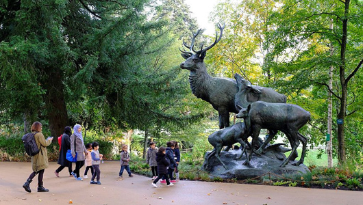 Image La statue des cerfs de retour