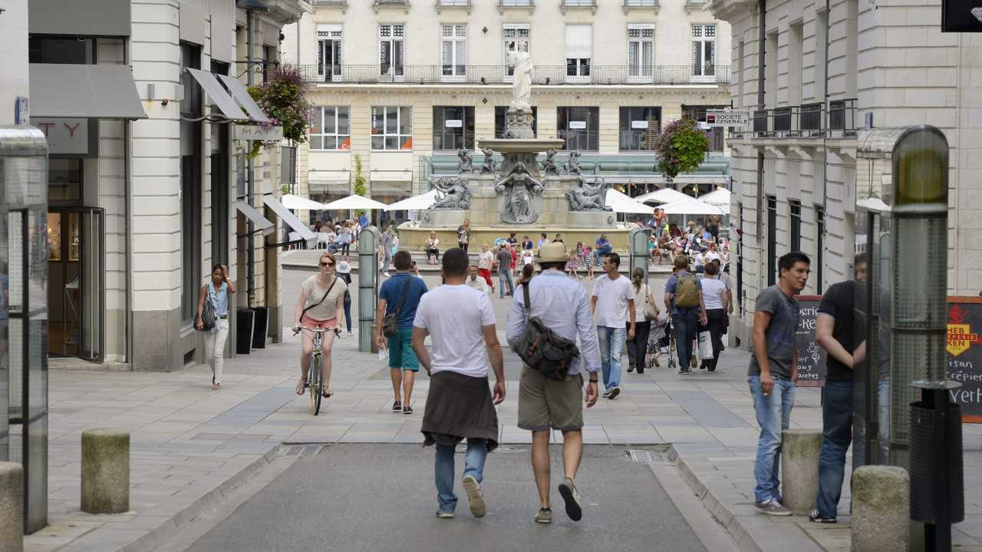 Les commerces du centre-ville de Nantes