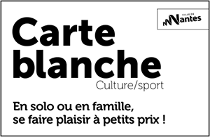 Logo de la carte blanche : loisirs et sports à tarifs réduits